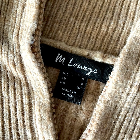 ASOS M Lounge Oversized High Neck Half Zip Sweater - Picture 3 of 6